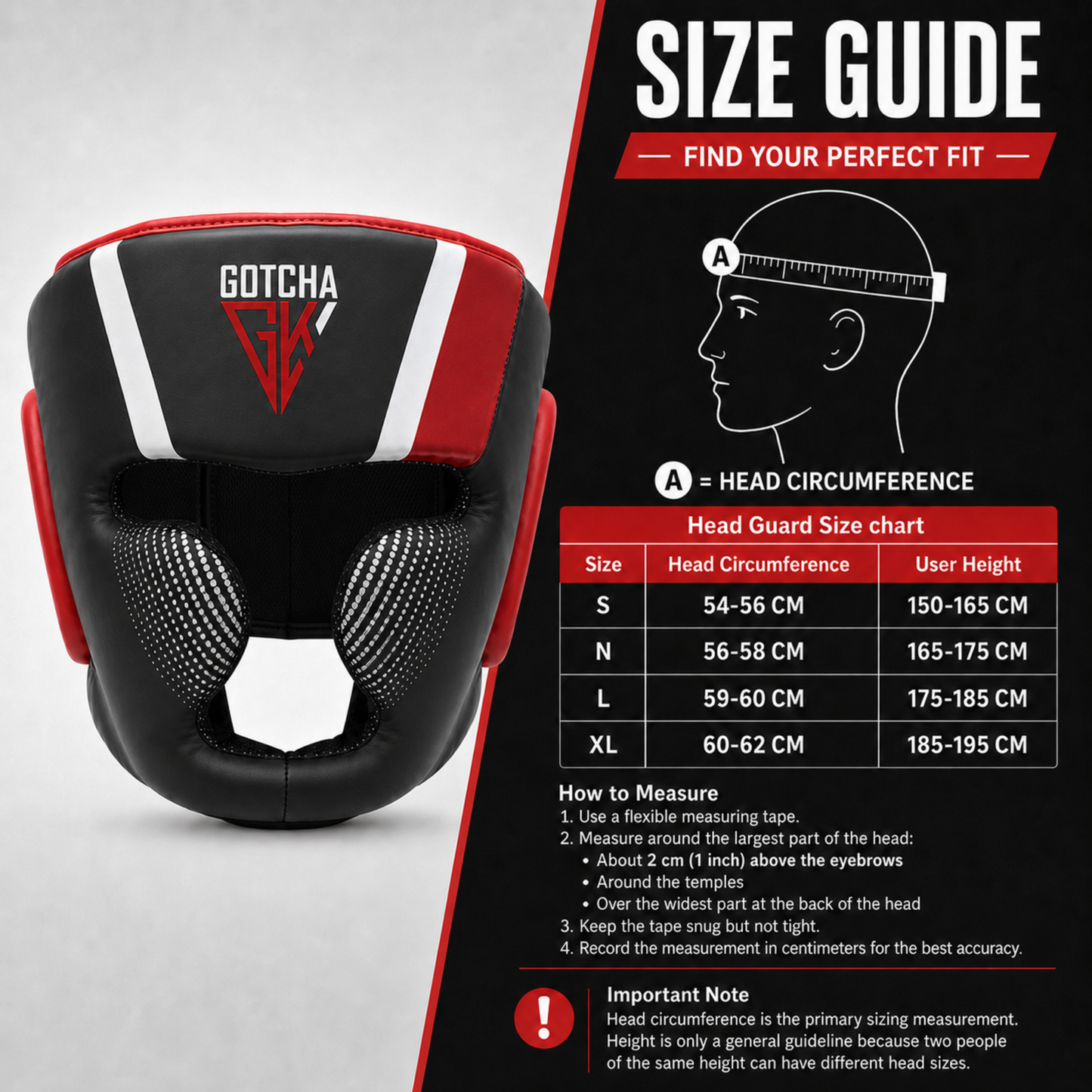 GotchaKart Boxing Headguard for Sparring, MMA, Muay Thai & Kickboxing Headgear