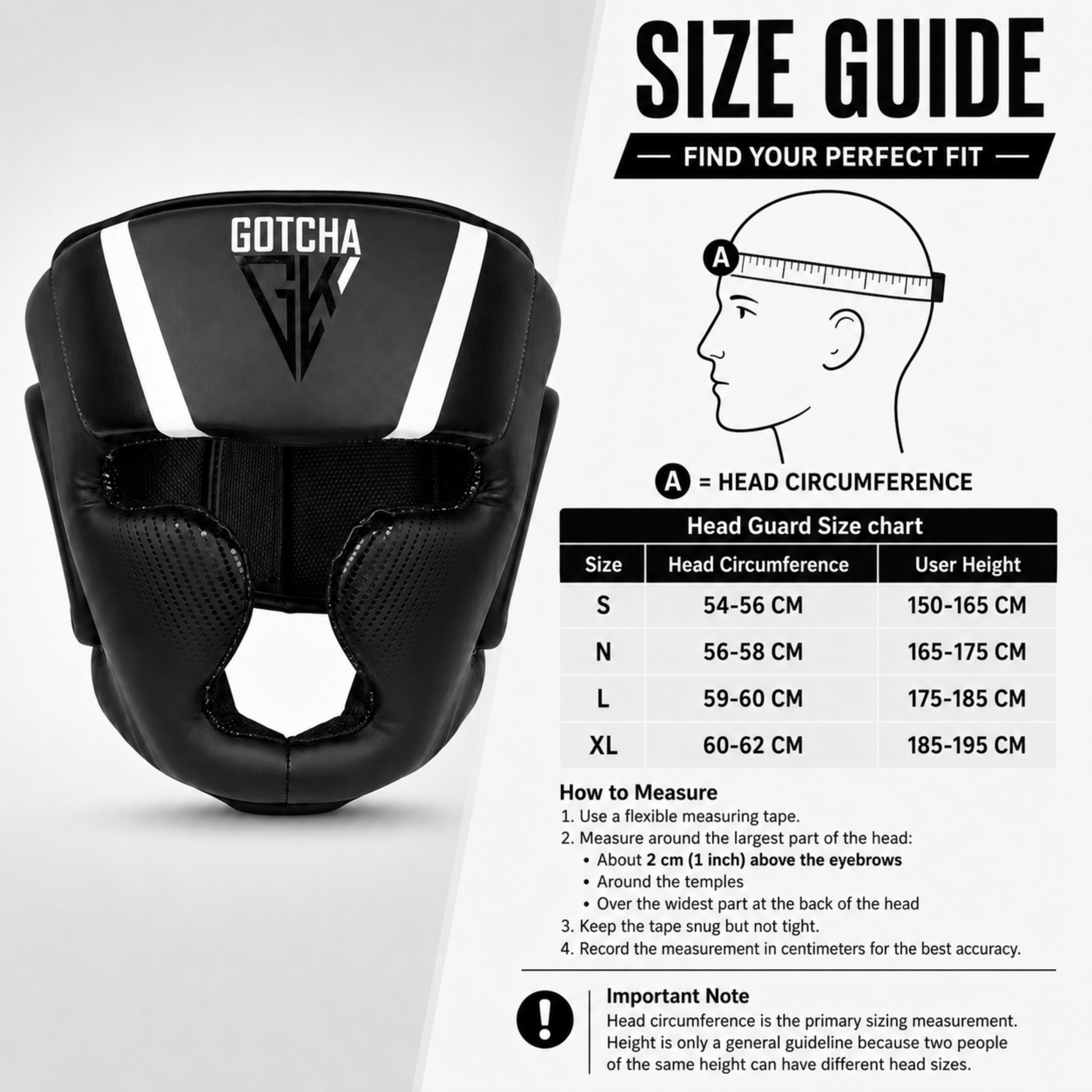 GotchaKart Boxing Headguard for Sparring, MMA, Muay Thai & Kickboxing Headgear