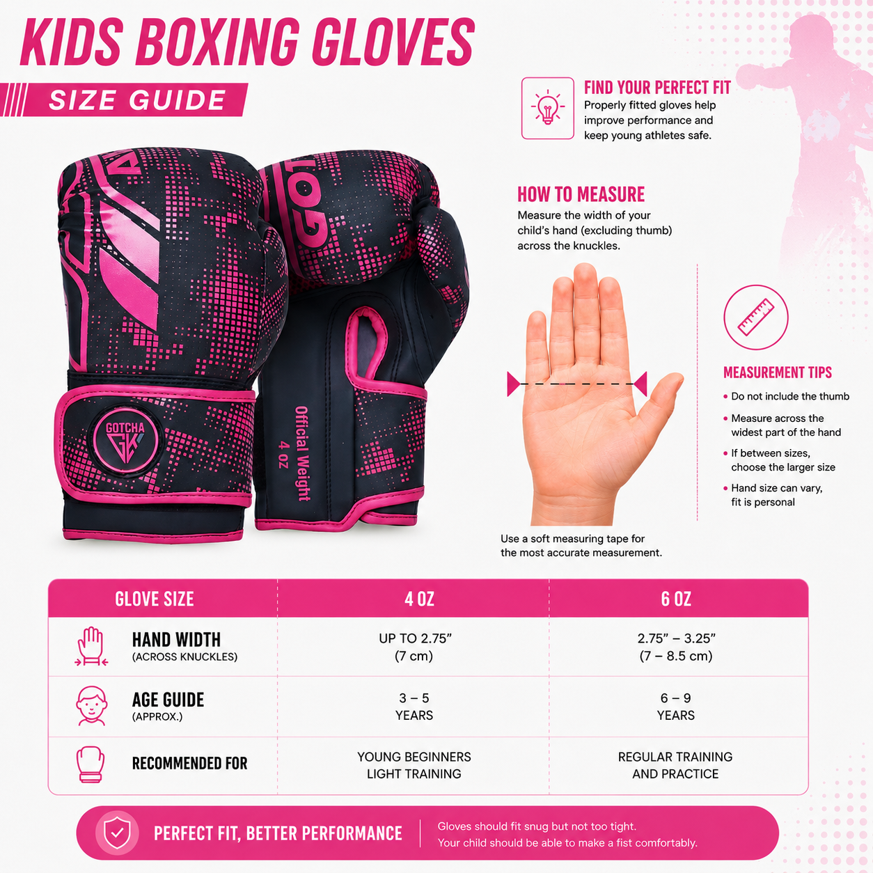 Kids Boxing Gloves - 4oz & 6oz Maya Hide Synthetic Leather - Junior Training Punching Bag Gloves - Sparring Kickboxing Muay Thai MMA Boxing Gloves for Boys & Girls