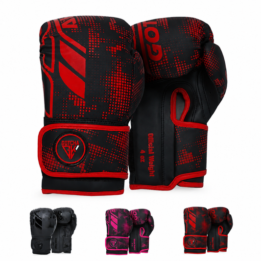 GotchaKart Kids Boxing Gloves 4oz & 6oz for Sparring, Muay Thai & Kickboxing