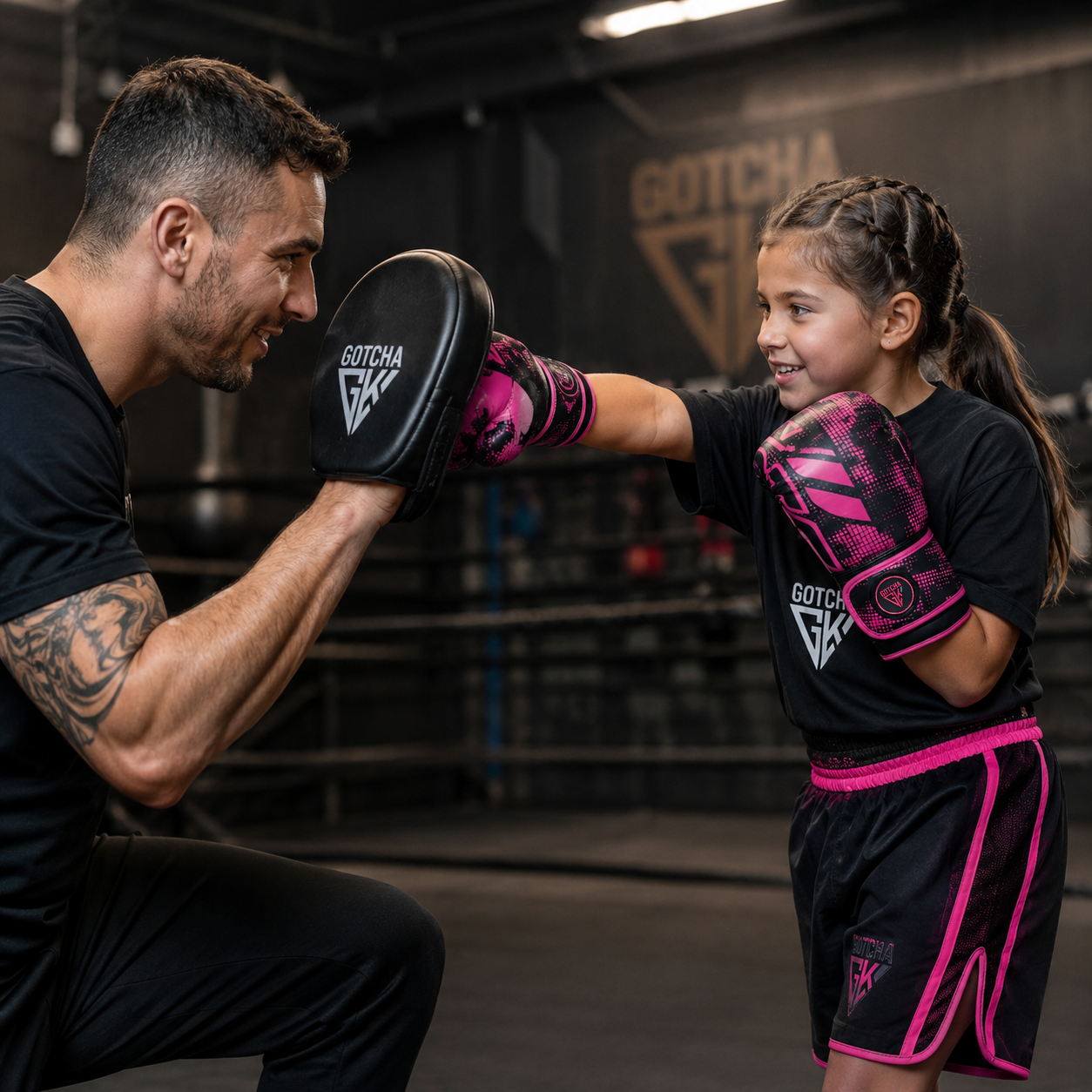 Kids Boxing Gloves - 4oz & 6oz Maya Hide Synthetic Leather - Junior Training Punching Bag Gloves - Sparring Kickboxing Muay Thai MMA Boxing Gloves for Boys & Girls