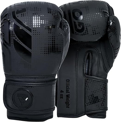 Kids Boxing Gloves - Junior Training Gloves 4oz & 6oz - Muay Thai Sparring MMA Kickboxing Punch Bag Boxing Gloves Kids, Maya Hide Leather Punching Fitness, Workouts & Practice
