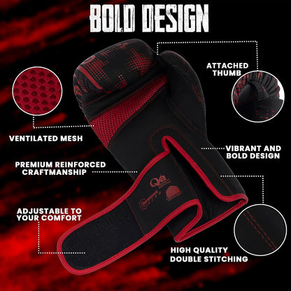 Premium Boxing Gloves for MMA, Fitness and Training - Men & Women
