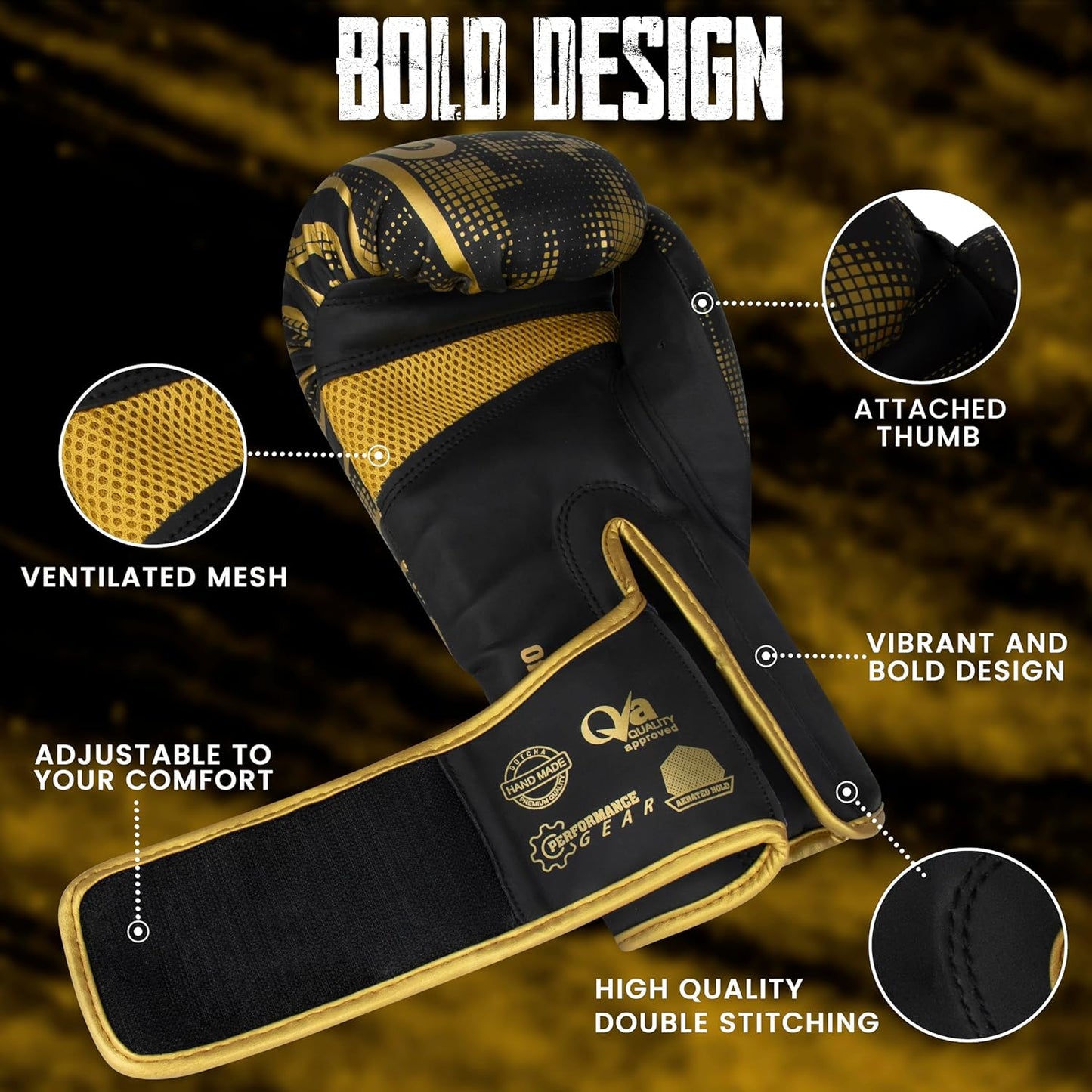 Premium Boxing Gloves for MMA, Fitness and Training - Men & Women