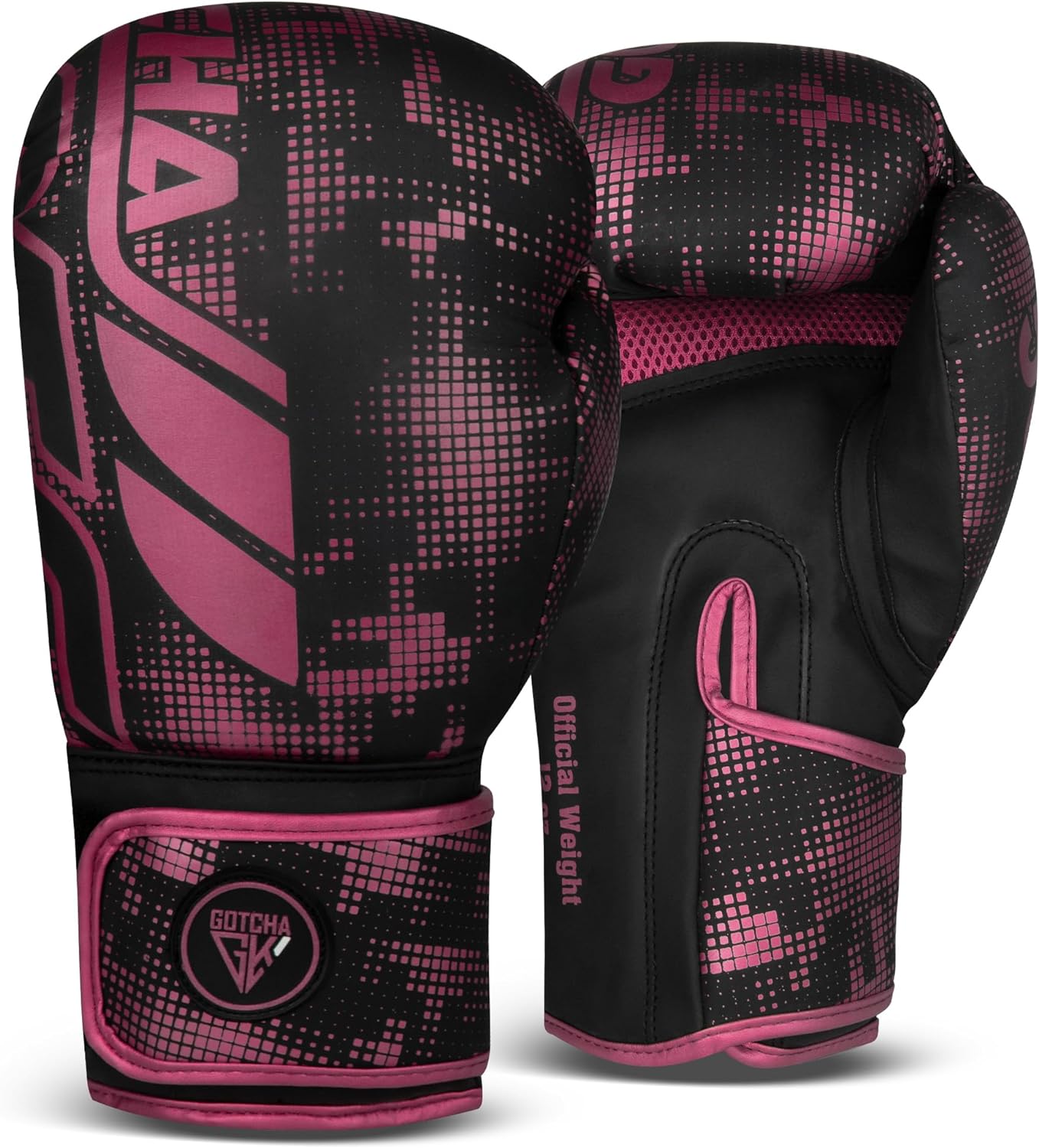GotchaKart Boxing Gloves 8oz-16oz Synthetic Leather for Men & Women, MMA & Muay Thai