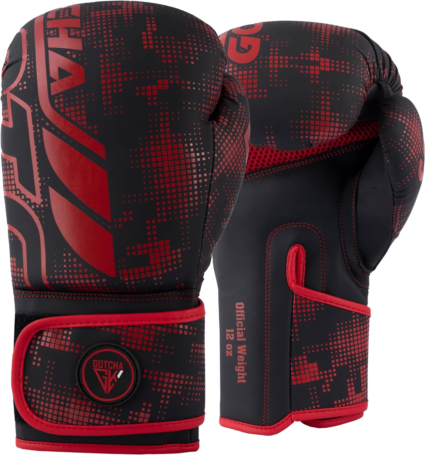 GotchaKart Boxing Gloves 8oz-16oz Synthetic Leather for Men & Women, MMA & Muay Thai