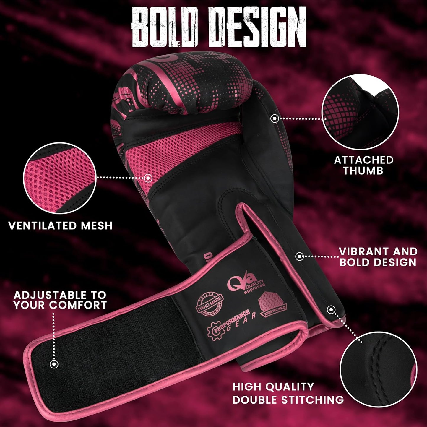Premium Boxing Gloves for MMA, Fitness and Training - Men & Women