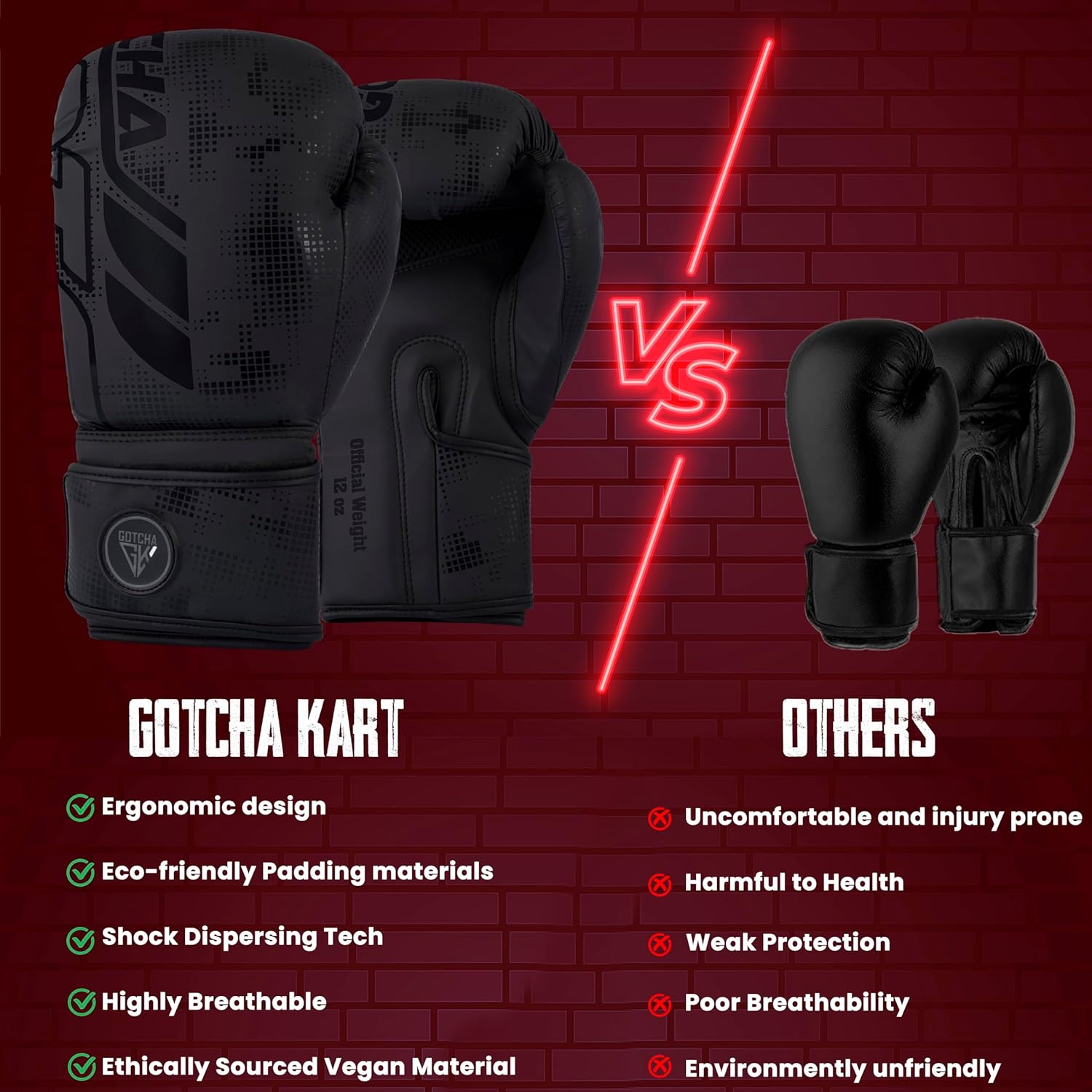 MMA Punch Bag Training Gloves for Men & Women