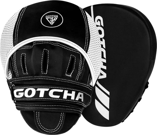 Adult Boxing Focus Pads Curved Punch Mitts Maya Hide Leather Coach Training Pads for Boxing MMA Muay Thai Kickboxing