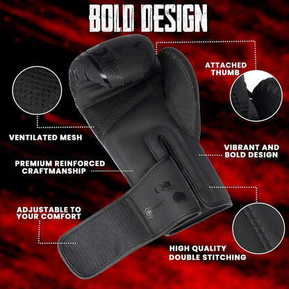Premium Boxing Gloves for MMA, Fitness and Training - Men & Women