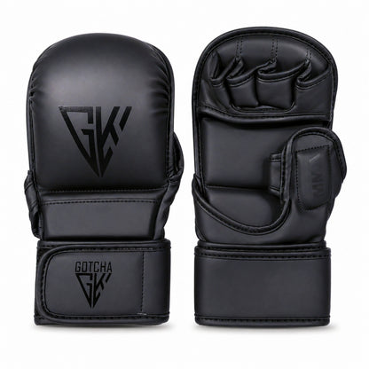 GotchaKart MMA Sparring Gloves Open Finger Grappling Training Boxing Gloves