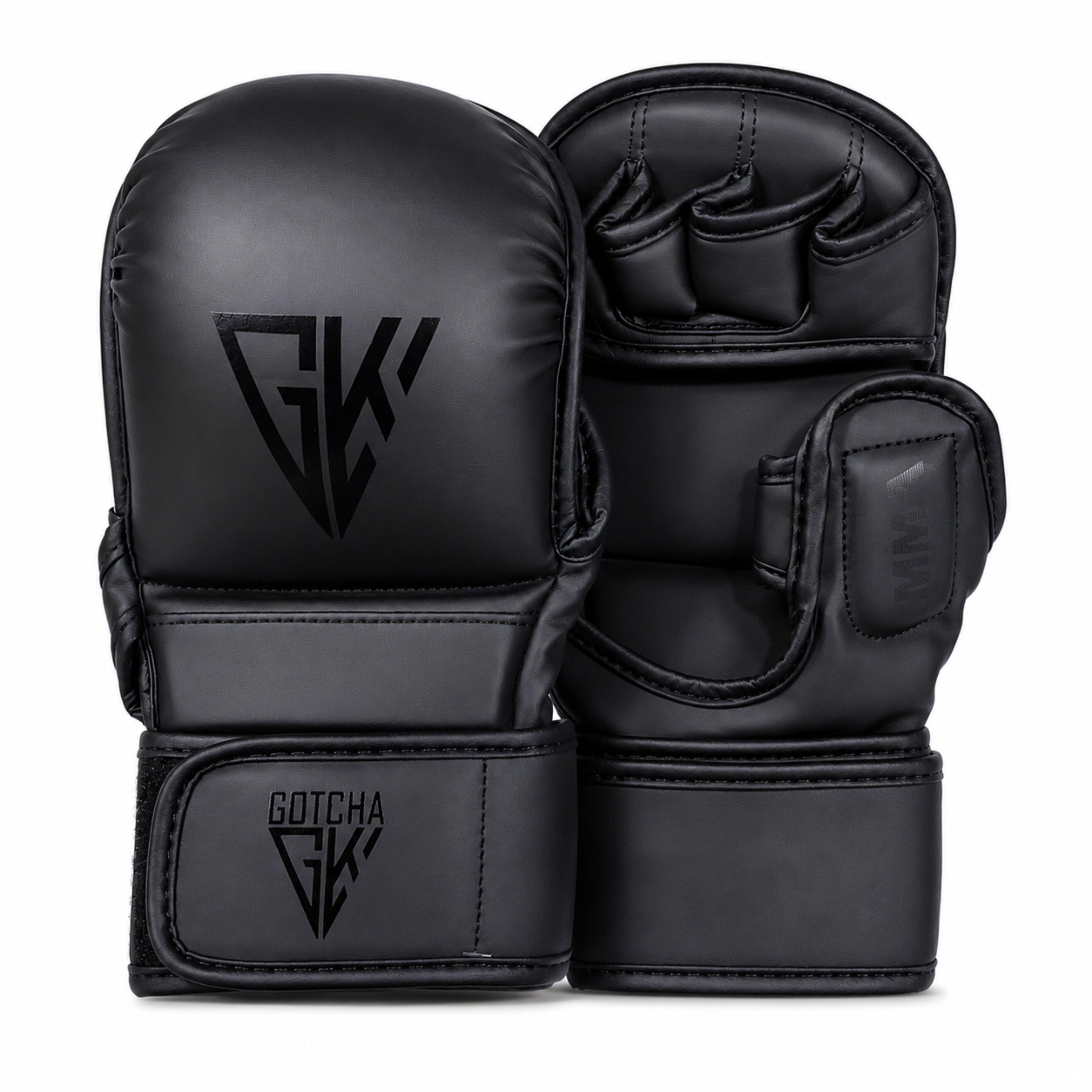 GotchaKart MMA Sparring Gloves Open Finger Grappling Training Boxing Gloves