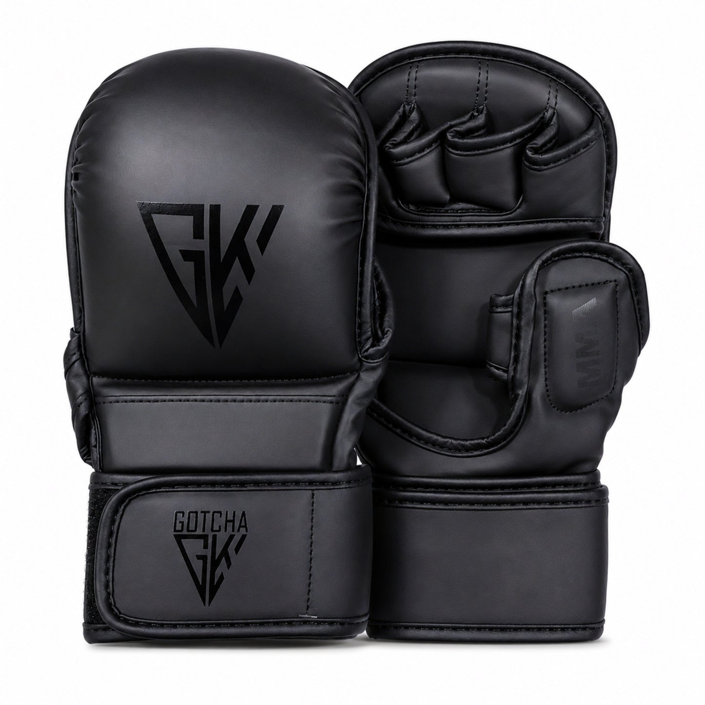 GotchaKart MMA Sparring Gloves Open Finger Grappling Training Boxing Gloves